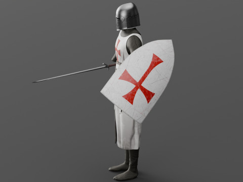 Templar knight cloth 3D 모델