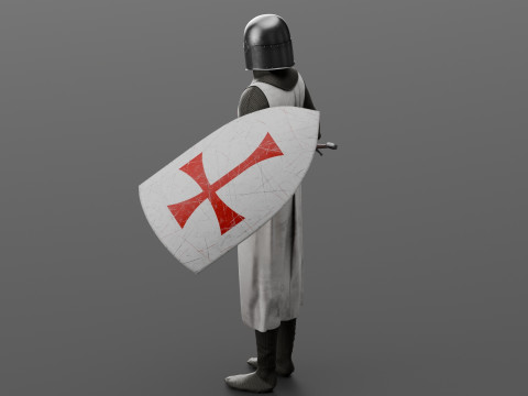Templar knight cloth 3D 모델
