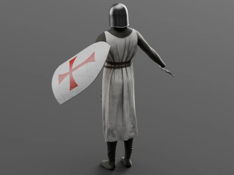 Templar knight cloth 3D Model