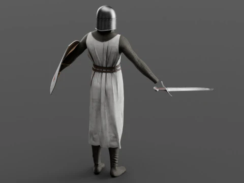 Templar knight cloth 3D Model