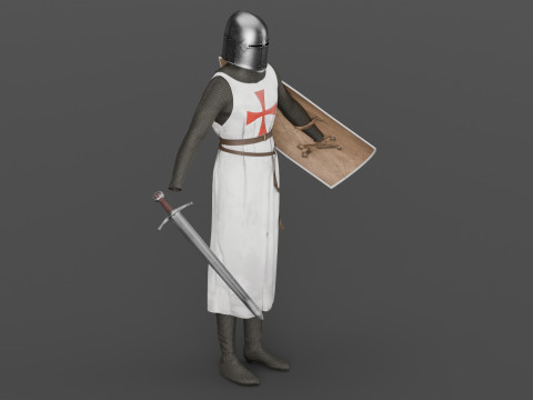 Templar knight cloth 3D 모델