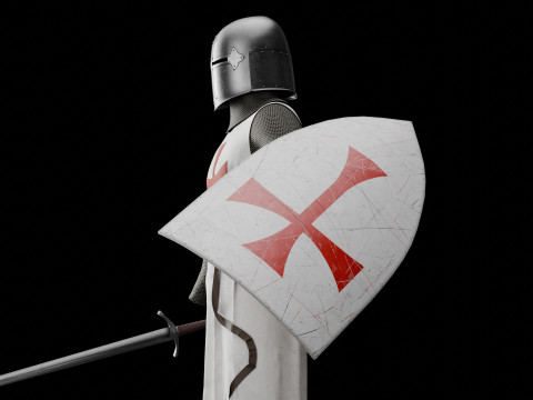 Templar knight cloth 3D 모델