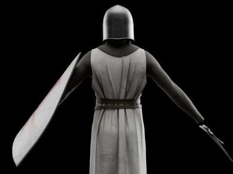 Templar knight cloth 3D 모델