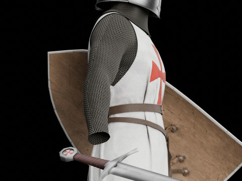 Templar knight cloth 3D 모델