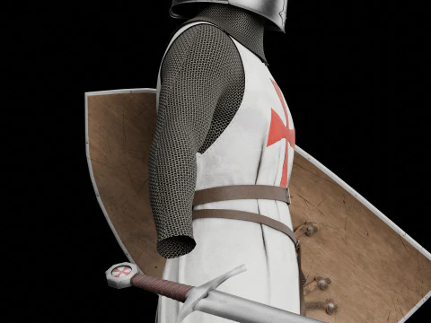 Templar knight cloth 3D Model