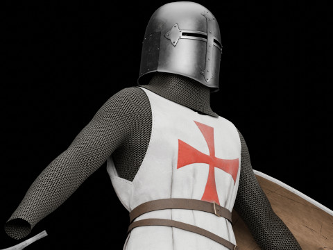Templar knight cloth 3D 모델