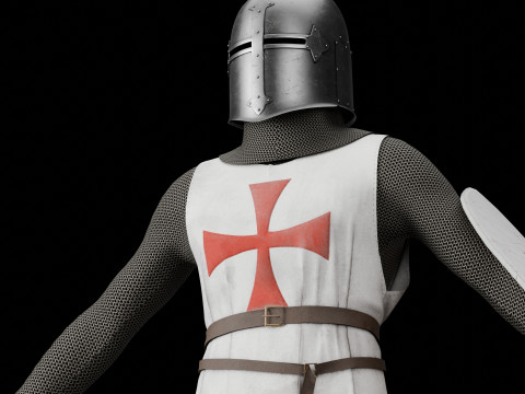 Templar knight cloth 3D 모델