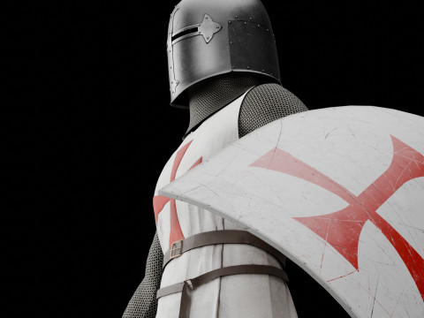 Templar knight cloth 3D 모델