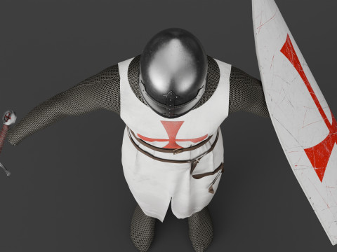 Templar knight cloth 3D 모델