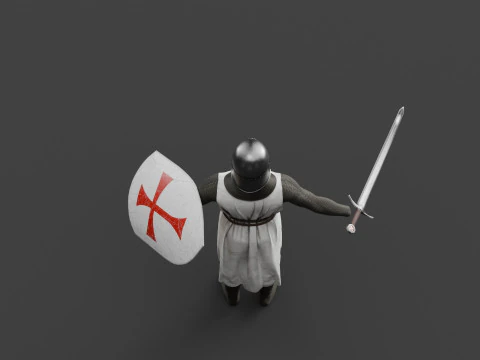Templar knight cloth 3D Model