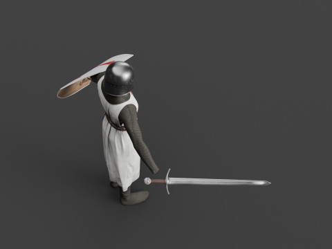 Templar knight cloth 3D 모델