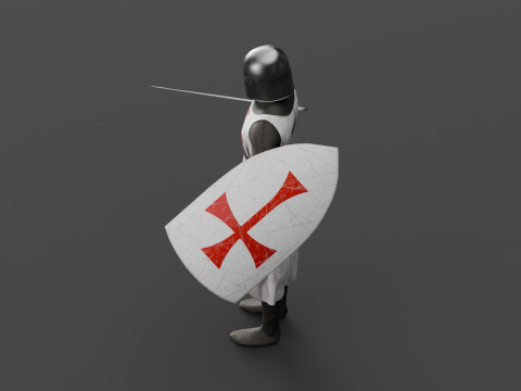 Templar knight cloth 3D 모델
