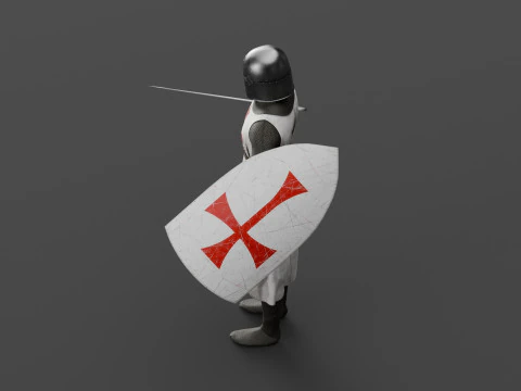 Templar knight cloth 3D Model