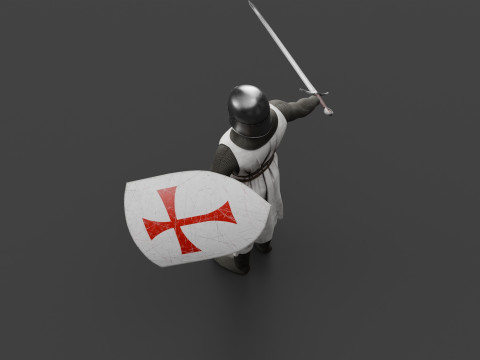 Templar knight cloth 3D 모델