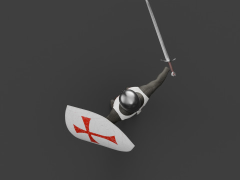 Templar knight cloth 3D 모델