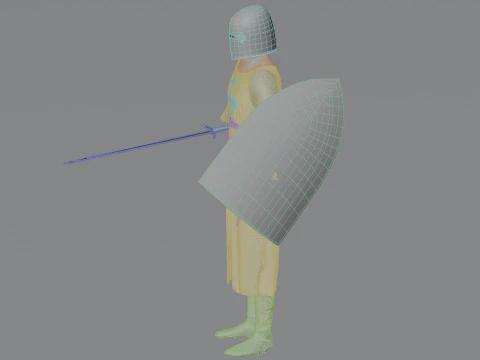 Templar knight cloth 3D Model