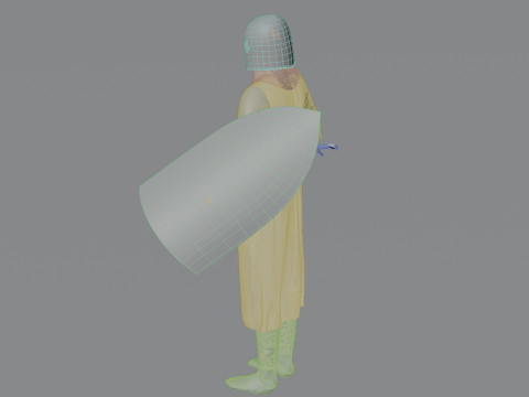 Templar knight cloth 3D 모델