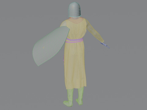 Templar knight cloth 3D 모델