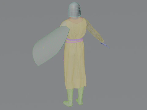 Templar knight cloth 3D Model