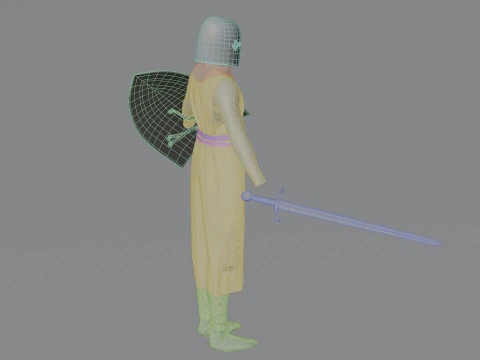 Templar knight cloth 3D Model
