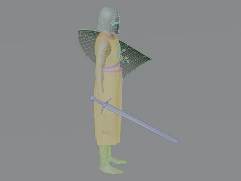 Templar knight cloth 3D Model