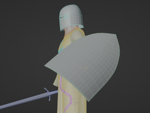Templar knight cloth 3D 모델