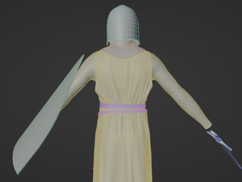 Templar knight cloth 3D 모델