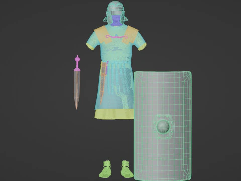 Roman legionary cloth 3D Model