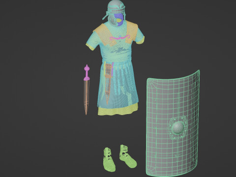 Roman legionary cloth Modèle 3D