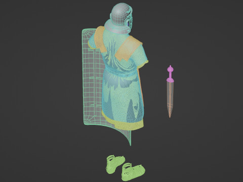Roman legionary cloth Modèle 3D