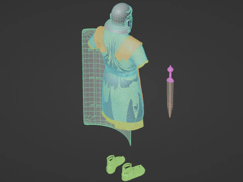 Roman legionary cloth 3D Model