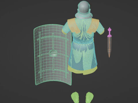 Roman legionary cloth 3D Model