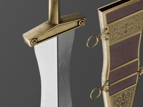 Roman Dagger 3D Model