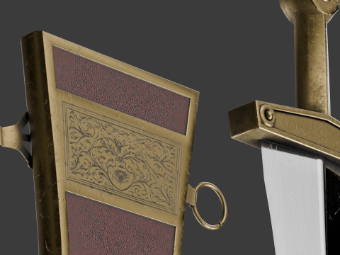 Roman Dagger Modello 3D