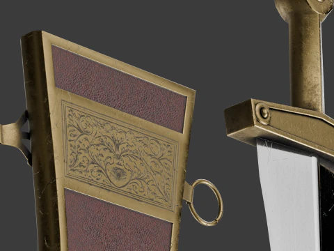 Roman Dagger 3D Model