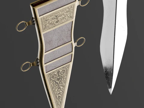 Roman Dagger 3D Model
