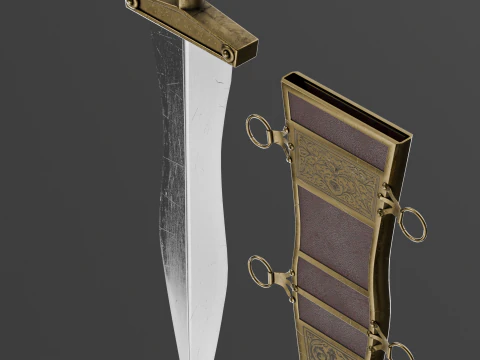 Roman Dagger 3D Model