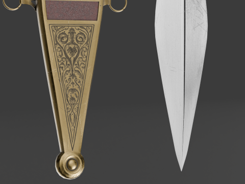 Roman Dagger Modello 3D