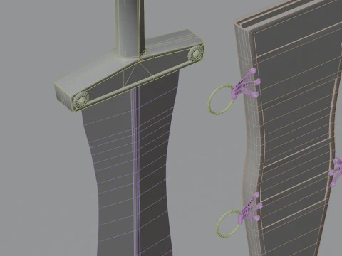 Roman Dagger 3D Model