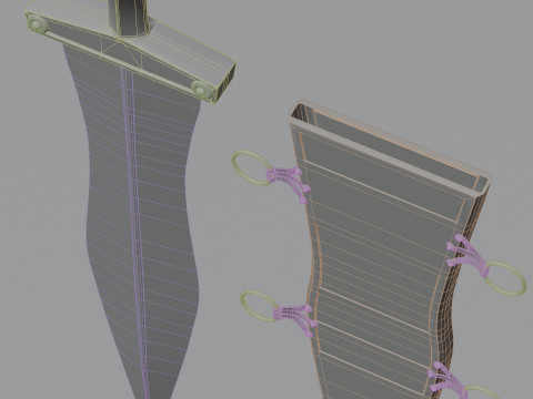 Roman Dagger Modello 3D