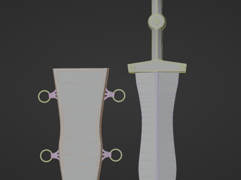Roman Dagger Modello 3D