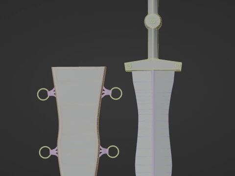 Roman Dagger 3D Model