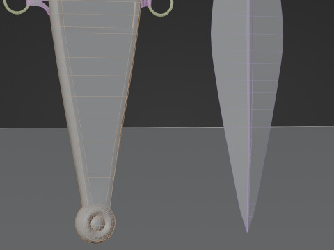 Roman Dagger Modello 3D