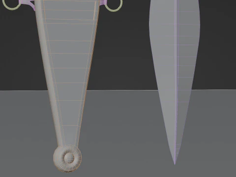 Roman Dagger 3D Model