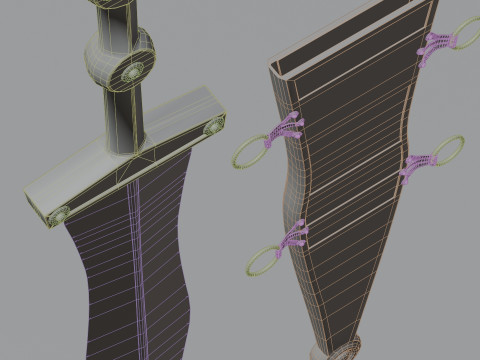 Roman Dagger Modello 3D