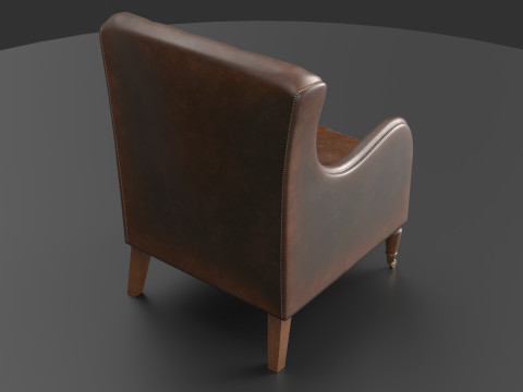 Vintage leather chair 3D Model