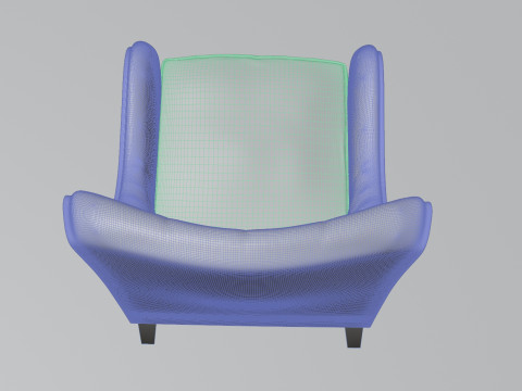 Vintage leather chair 3D Model