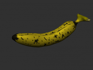 Cartoon banana Model 3D