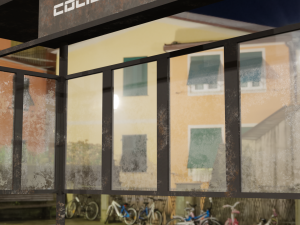 Rusty Bus Station 3D Model