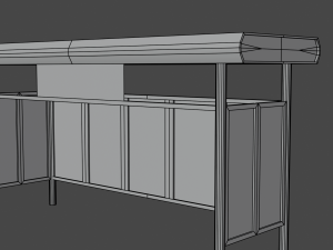Rusty Bus Station 3D Model